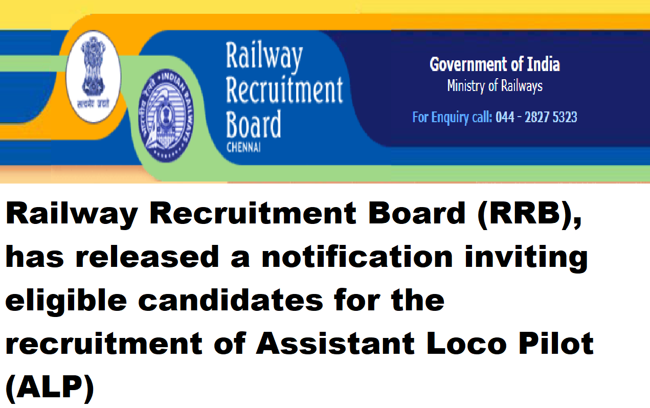 RRB Chennai Recruitment 2024