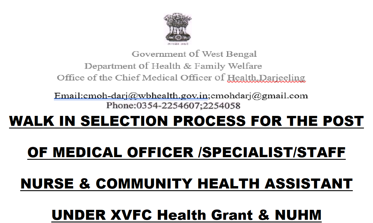 West Bengal Health Recruitment Board 2024