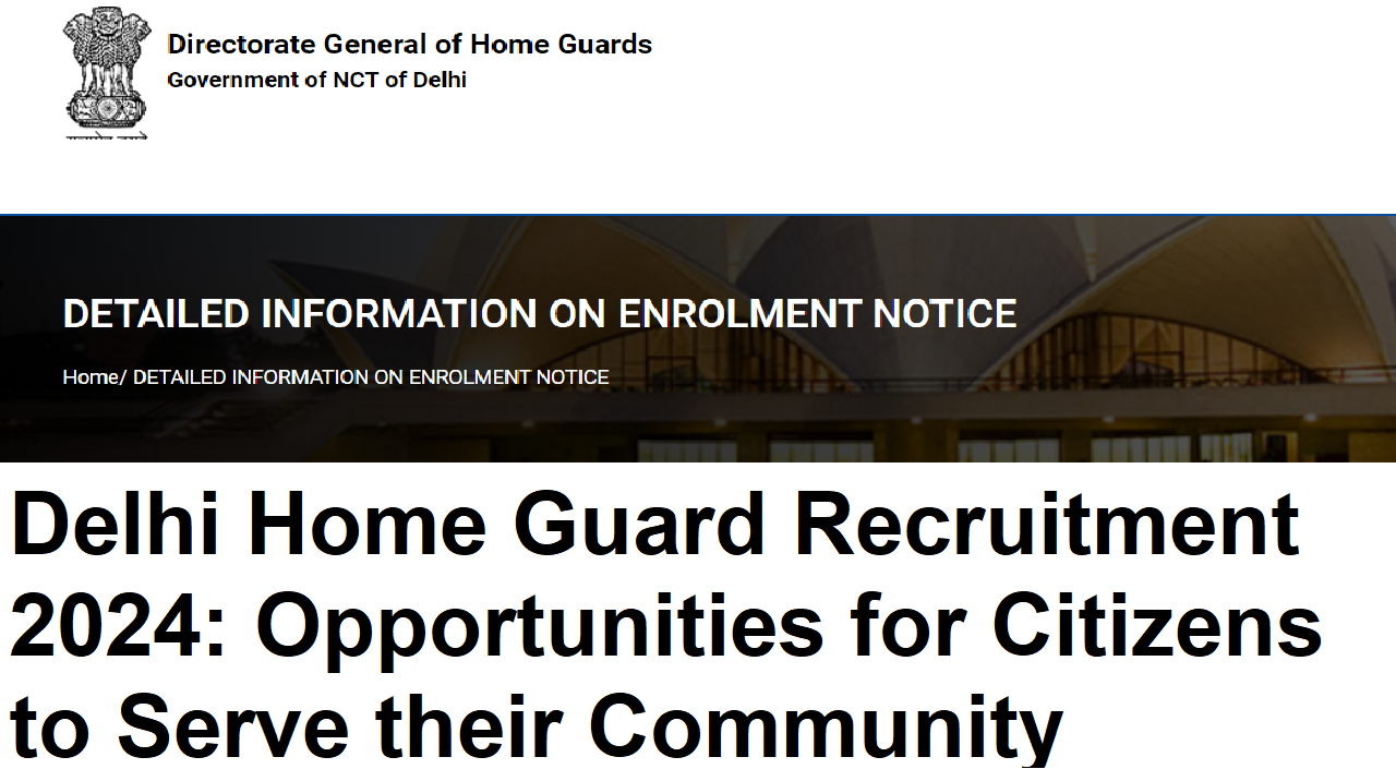 Delhi Home Guard Recruitment 2024